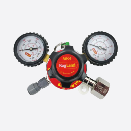 KegLand MK4 Ρυθμιστής Πίεσης CO2 Type 30 - Διπλό Μανόμετρο με Σύνδεσμο Duotight 8mm