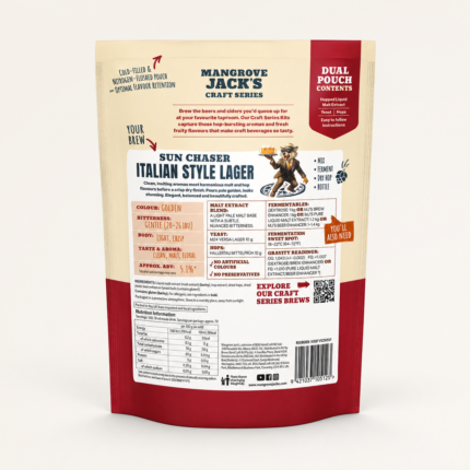 Mangrove Jack’s Italian Style Lager 2.2kg - Craft Series back
